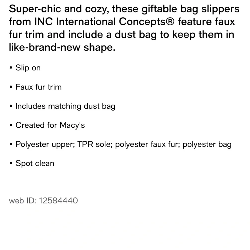 INC INTERNATIONAL CONCEPTS Gift Bag Slippers - Picture 5 of 10